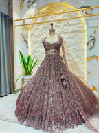 "COCOA CRYSTAL COUTURE LEHENGA"