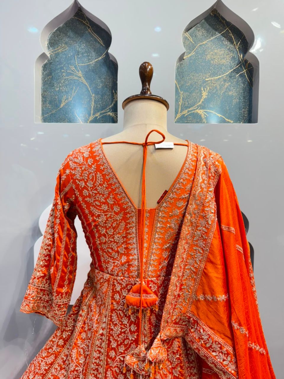 "SUNSET RADIANCE EMBROIDERED ANARKALI"
