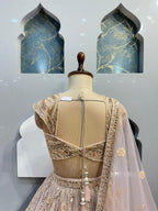 "CELESTIAL CHAMPAGNE EMBROIDERED LEHENGA"