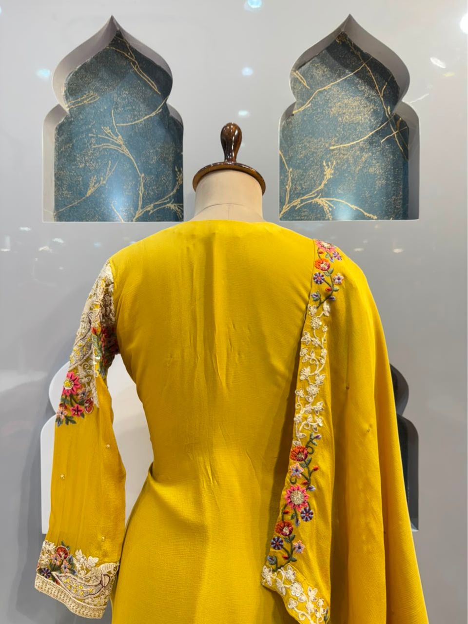 "SUNSHINE YELLOW FLORAL SHARARA"