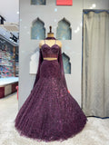 "ROYAL PLUM EMBELLISHED MEMAID"