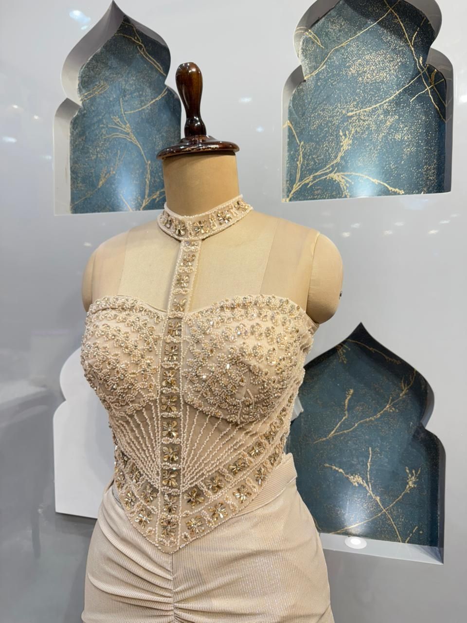 "CHAMPAGNE ELEGANCE INDO-WESTERN"