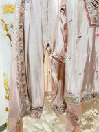 "PEARL BLUSH EMBROIDERED SUIT"
