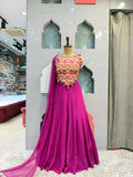 "ROYAL MAGENTA INDO WESTERN"