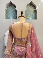 "ROSE QUARTZ REGAL LEHENGA"
