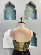 "EMERALD NOIR DRAPE INDO-WESTERN"