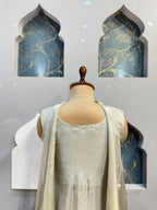 "IVORY HERITAGE EMBROIDERED SHARARA"