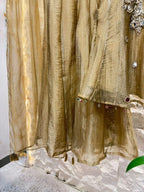 "CHAMPAGNE GOLD EMBELLISHED INDO-WESTERN"