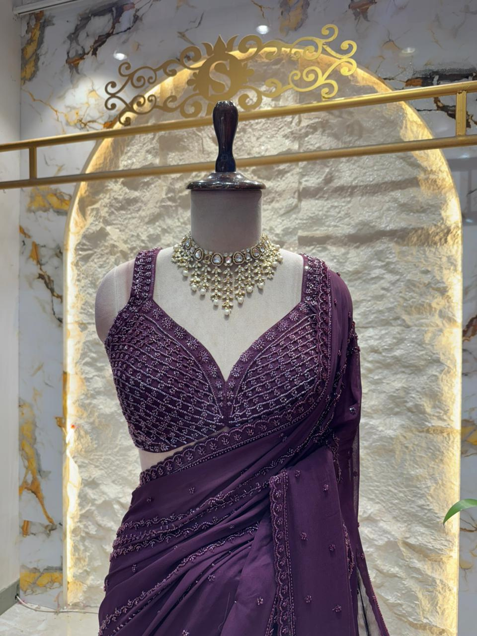 "ROYAL AMETHYST SAREE"