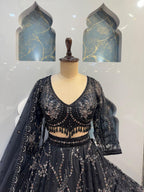 "MIDNIGHT ROYALE LEHENGA"