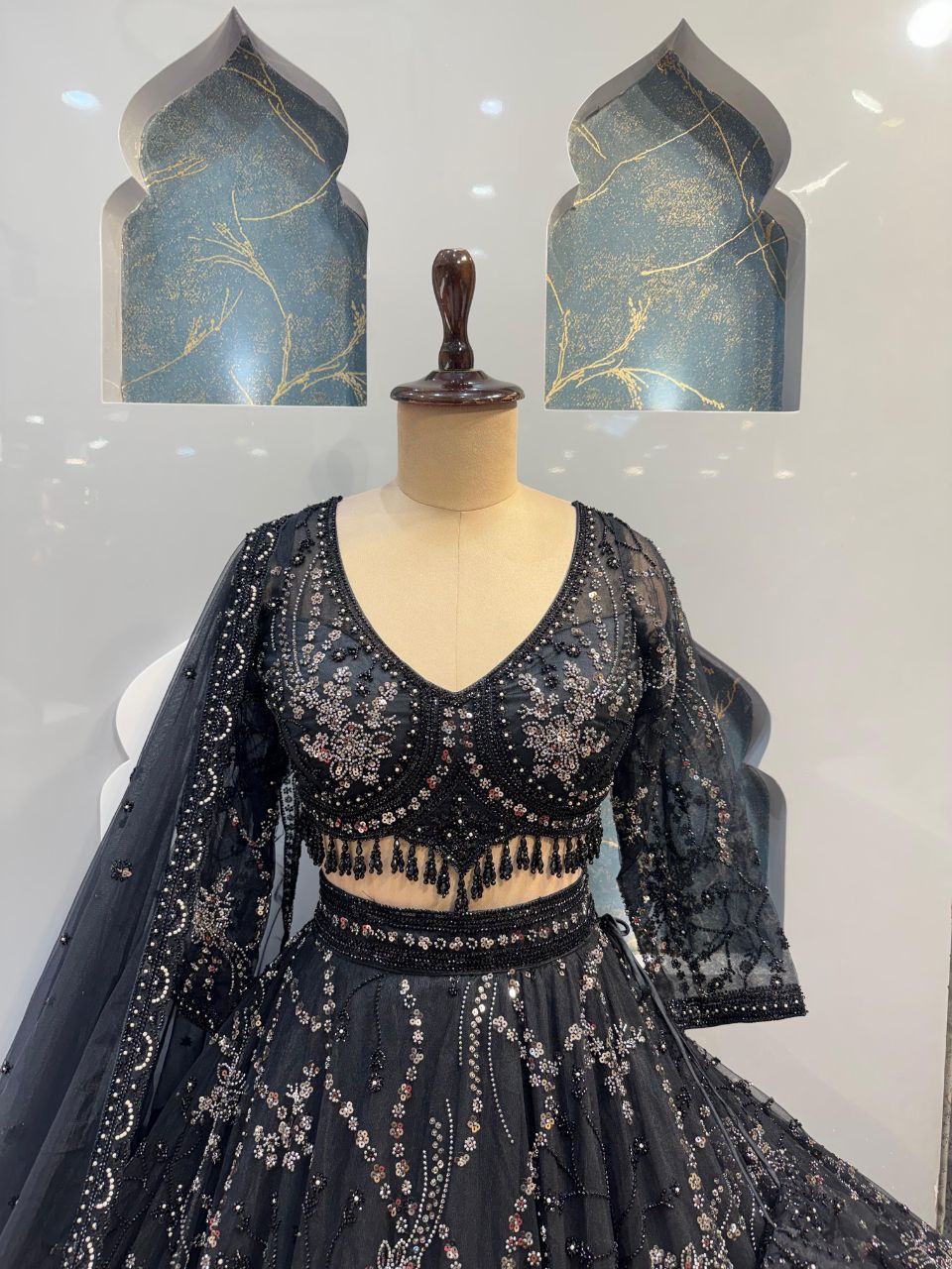 "MIDNIGHT ROYALE LEHENGA"