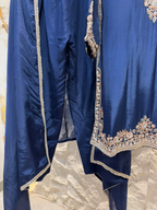 "ROYAL NAVY BLUE EMBROIDERED SUIT"