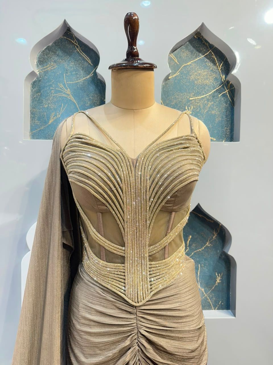 "CHAMPAGNE SERAPHINA INDO-WESTERN"