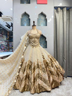 "IVORY REGAL BLOOM LEHENGA"