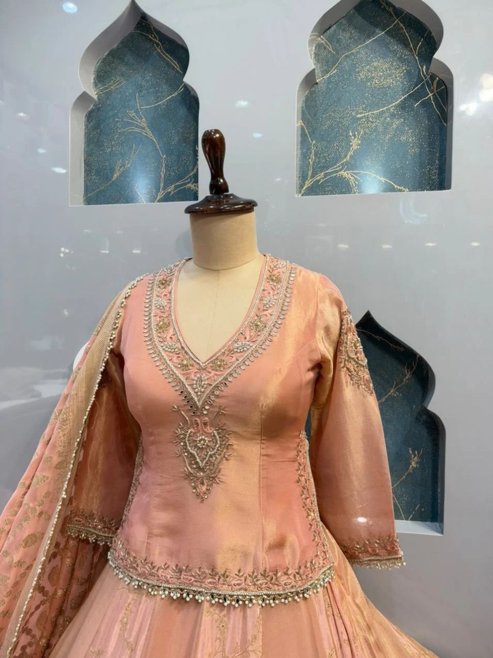 "PINK EMBROIDERED LEHENGA"
