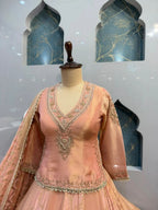 "PINK EMBROIDERED LEHENGA"