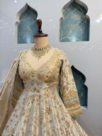 "IVORY HERITAGE EMBROIDERED ANARKALI"