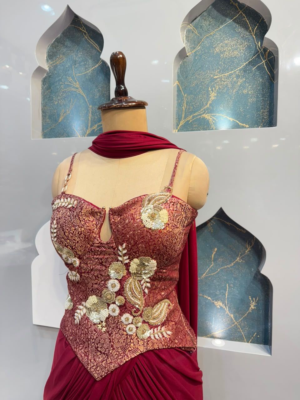 "WINE BLOSSOM COUTURE INDO-WESTERN"