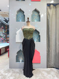 "EMERALD NOIR DRAPE INDO-WESTERN"