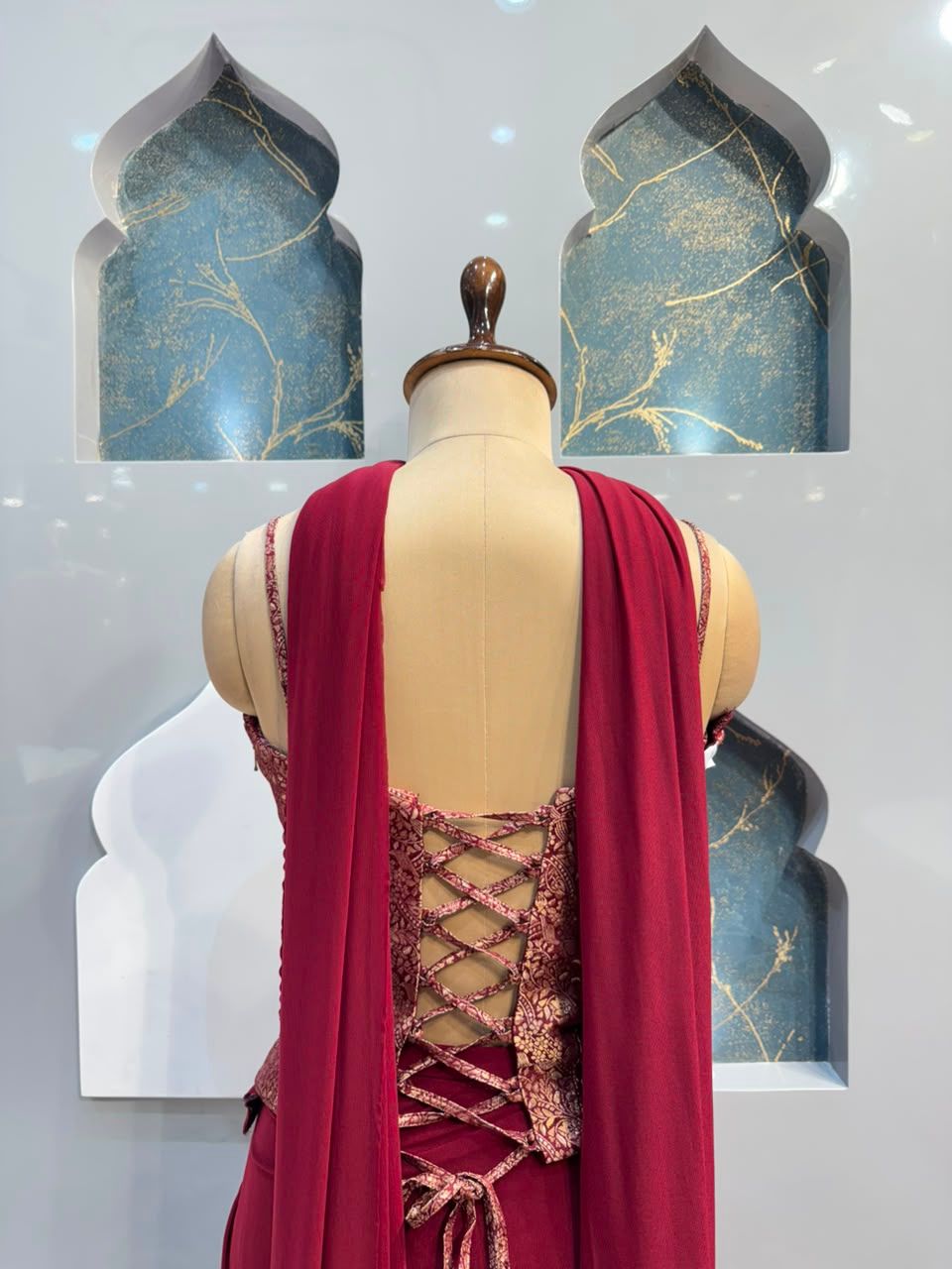 "WINE BLOSSOM COUTURE INDO-WESTERN"