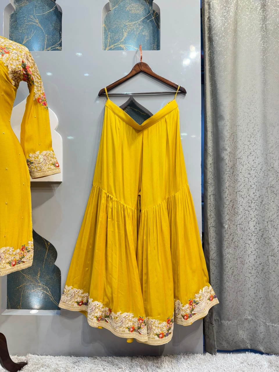 "SUNSHINE YELLOW FLORAL SHARARA"