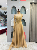 "ELEGANT CHAMPAGNE GOLD INDO-WESTERN"