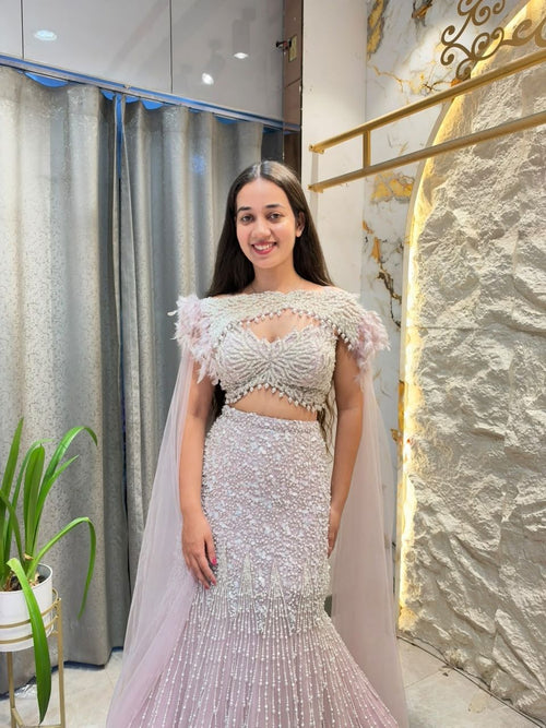 "BLUSH PEARL EMBELLISHED MERMAID"