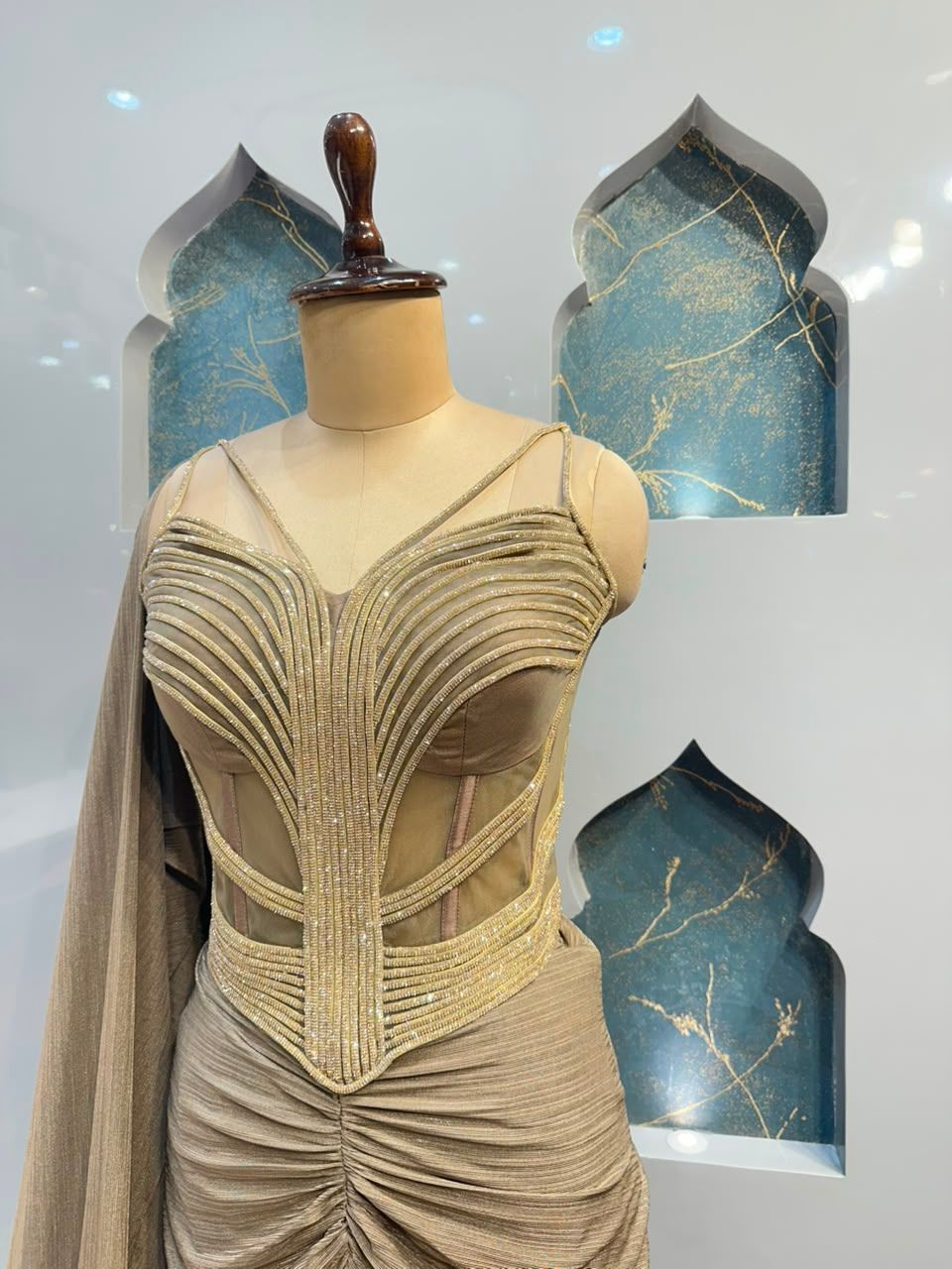 "CHAMPAGNE SERAPHINA INDO-WESTERN"
