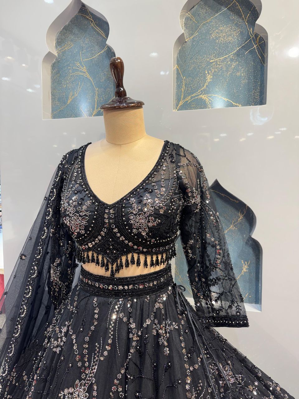 "MIDNIGHT ROYALE LEHENGA"