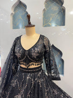 "MIDNIGHT ROYALE LEHENGA"