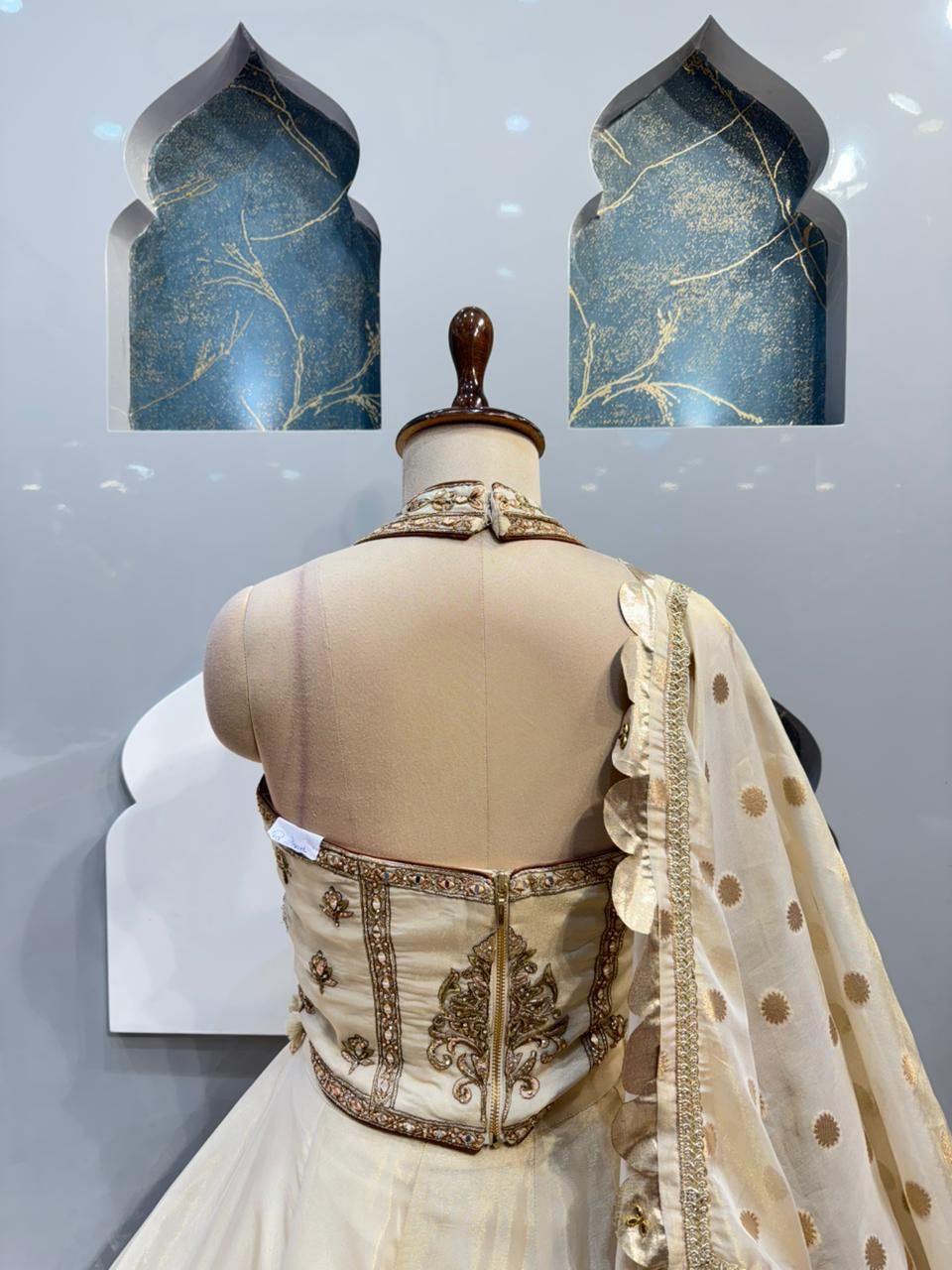 "IVORY REGAL BLOOM LEHENGA"