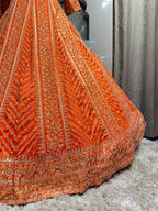 "SUNSET RADIANCE EMBROIDERED ANARKALI"
