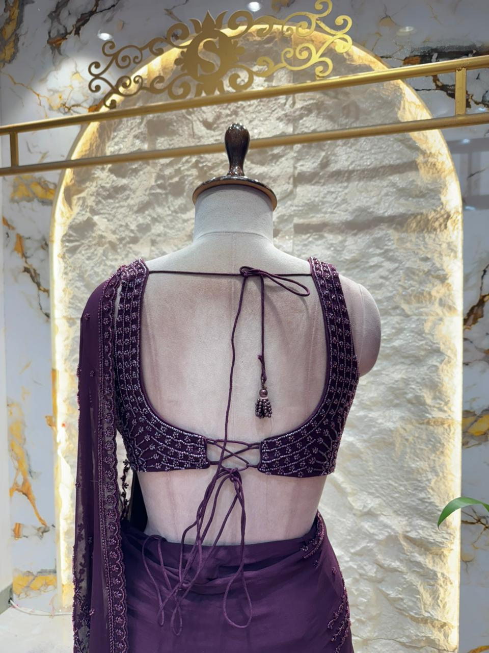"ROYAL AMETHYST SAREE"