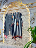 "MIDNIGHT MUSE MULTICOLOUR EMBROIDERED SUIT"