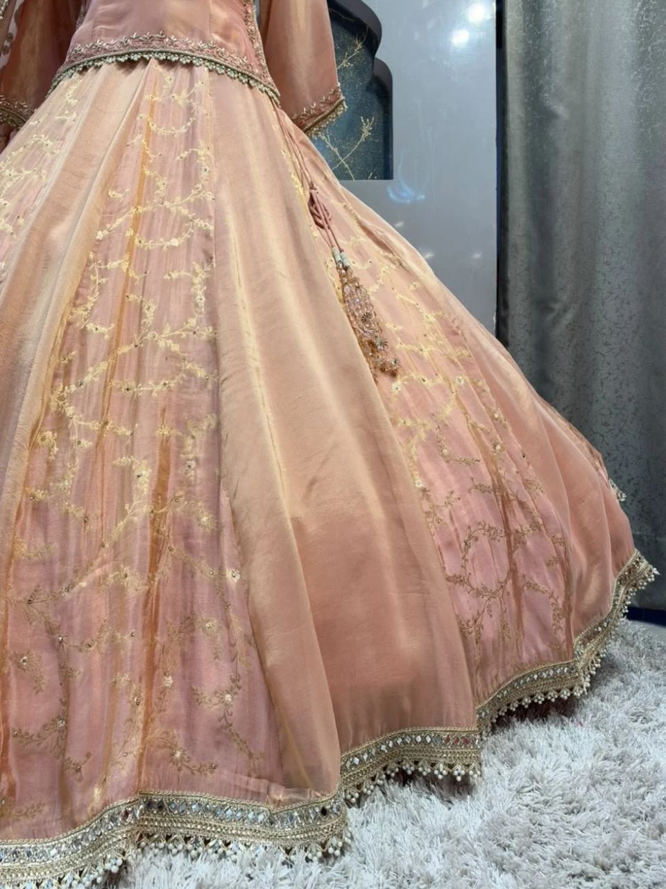 "PINK EMBROIDERED LEHENGA"