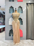 "CHAMPAGNE ROYALE DRAPE INDO-WESTERN"