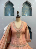 "PINK EMBROIDERED LEHENGA"