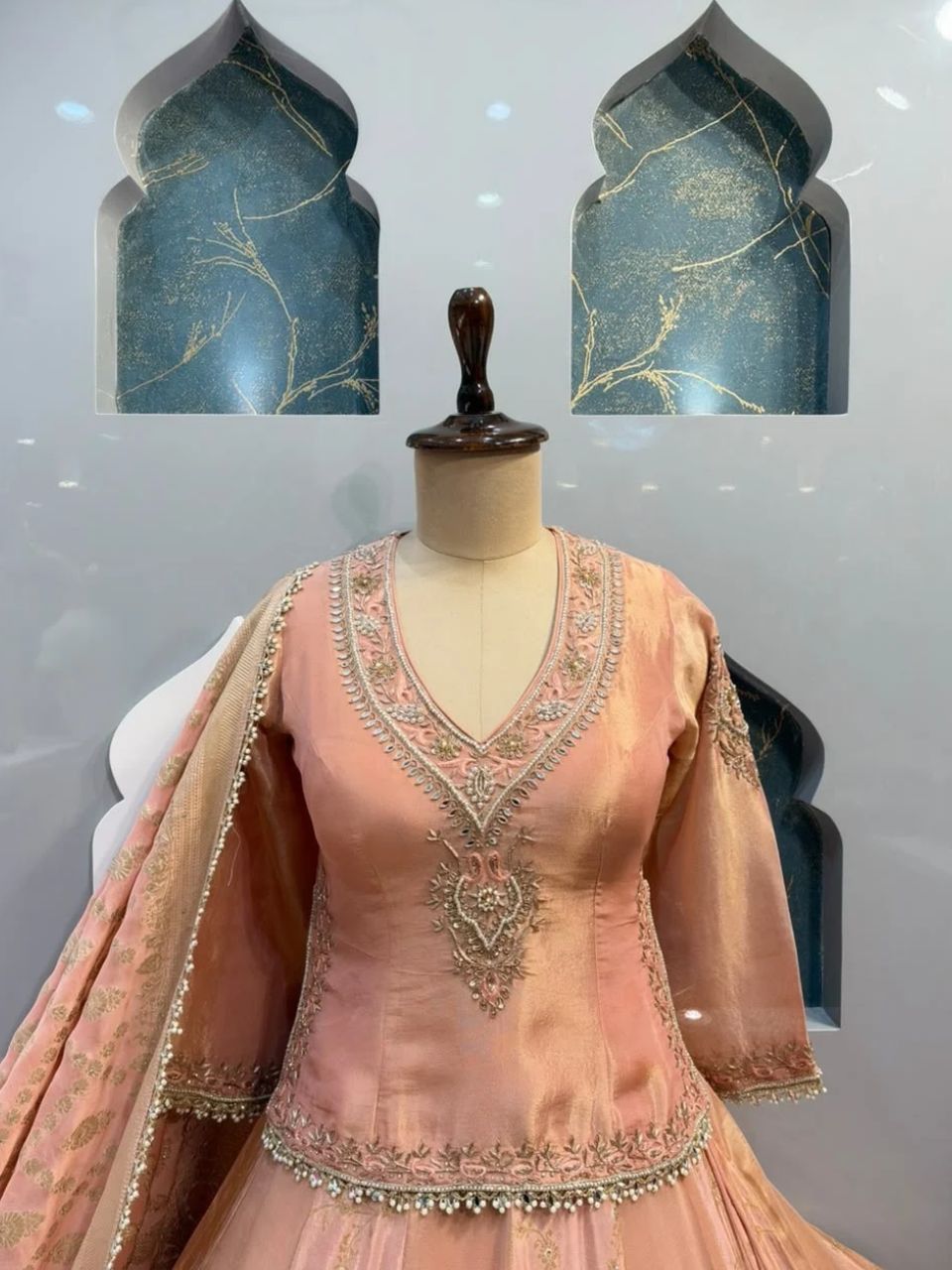 "PINK EMBROIDERED LEHENGA"