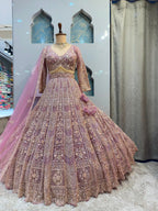 "ROSE QUARTZ REGAL LEHENGA"