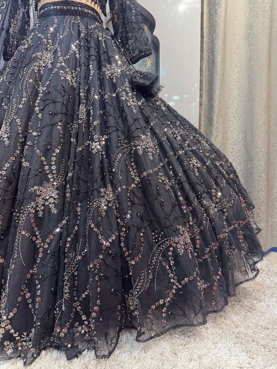 "MIDNIGHT ROYALE LEHENGA"