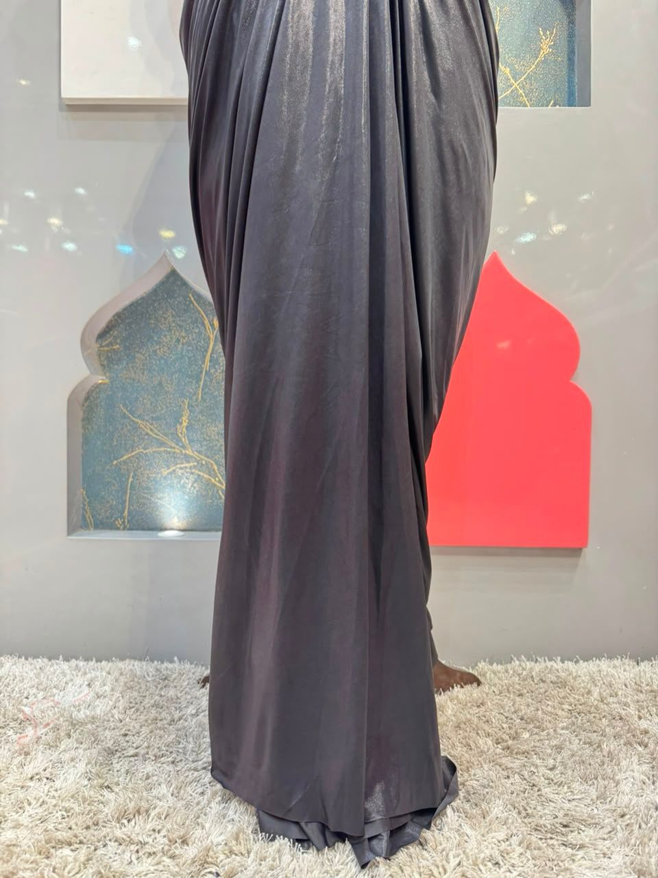 "EMERALD NOIR DRAPE INDO-WESTERN"
