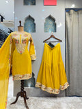 "SUNSHINE YELLOW FLORAL SHARARA"