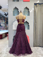 "ROYAL PLUM EMBELLISHED MEMAID"
