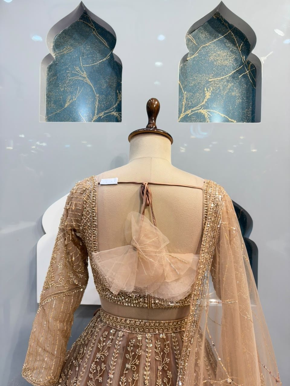 "CHAMPAGNE GOLD REGL LEHENGA"