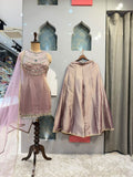 "BLUSH EMERALD COUTURE SHARARA"