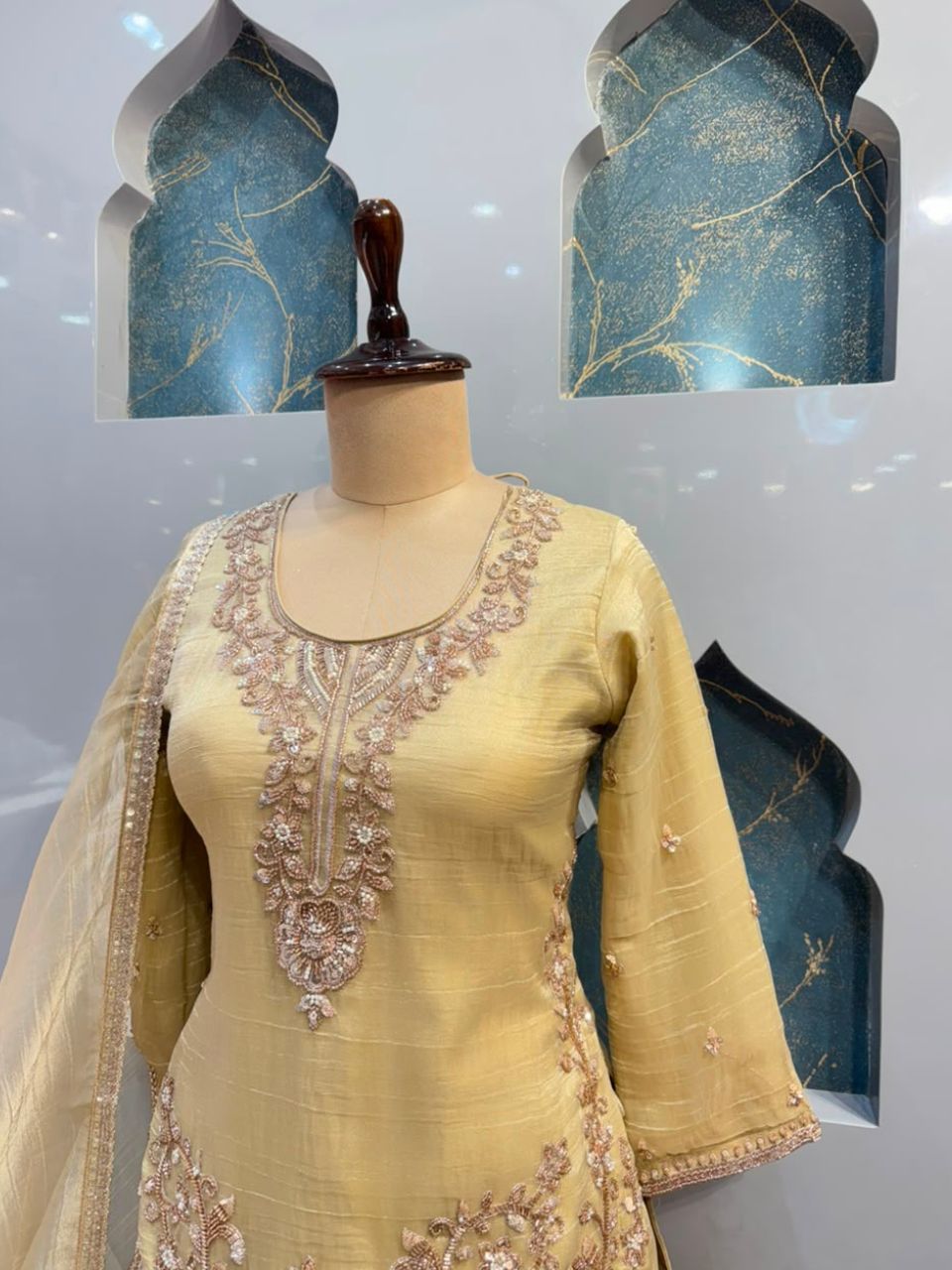 "LUXE GOLD FESTIVE SHARARA"