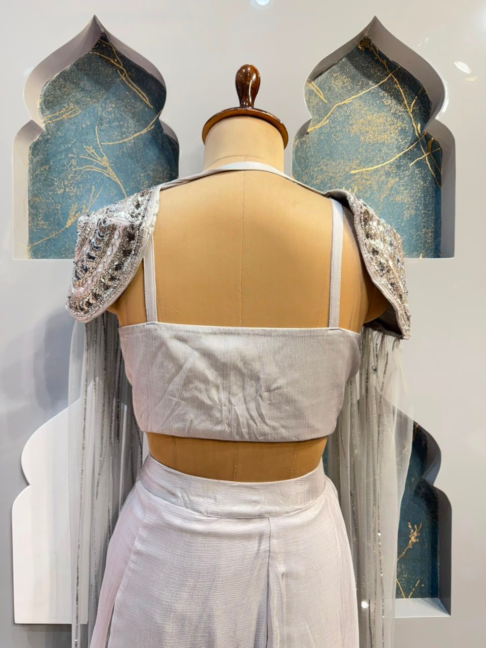 "MOONSTONE DRAPE INDO-WESTERN"
