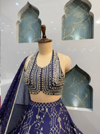 "ROYAL BLUE LEHENGA"