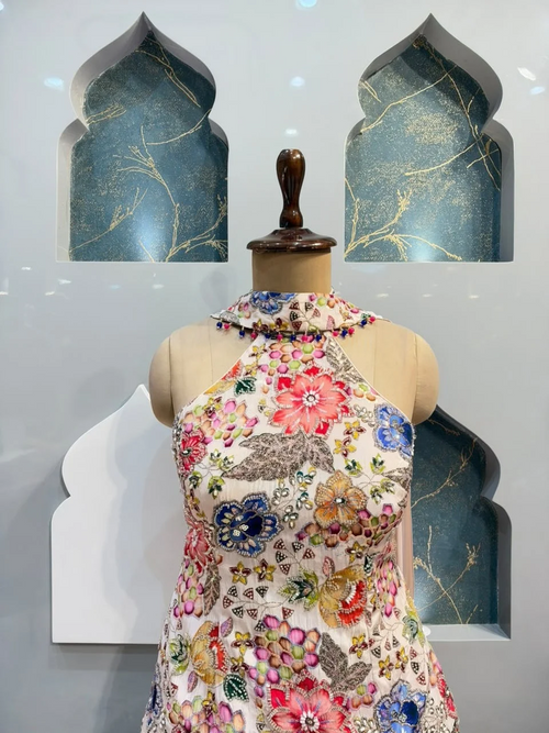 "FLORAL ELEGANCE INDOWESTERN"