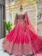 "FUCHSIA ROYALE EMBROIDERED LEHENGA"